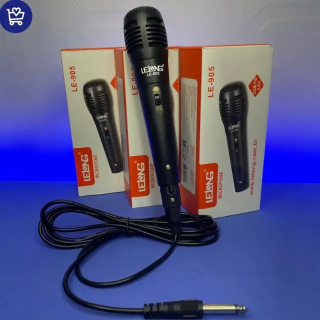 Microfone com fio - Faço Entrega