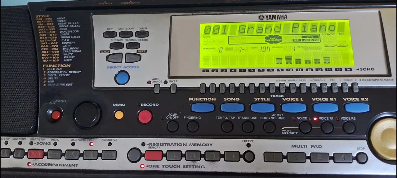 Teclado Yamaha PSR-540 - Bem Conservado e Excelente Estado