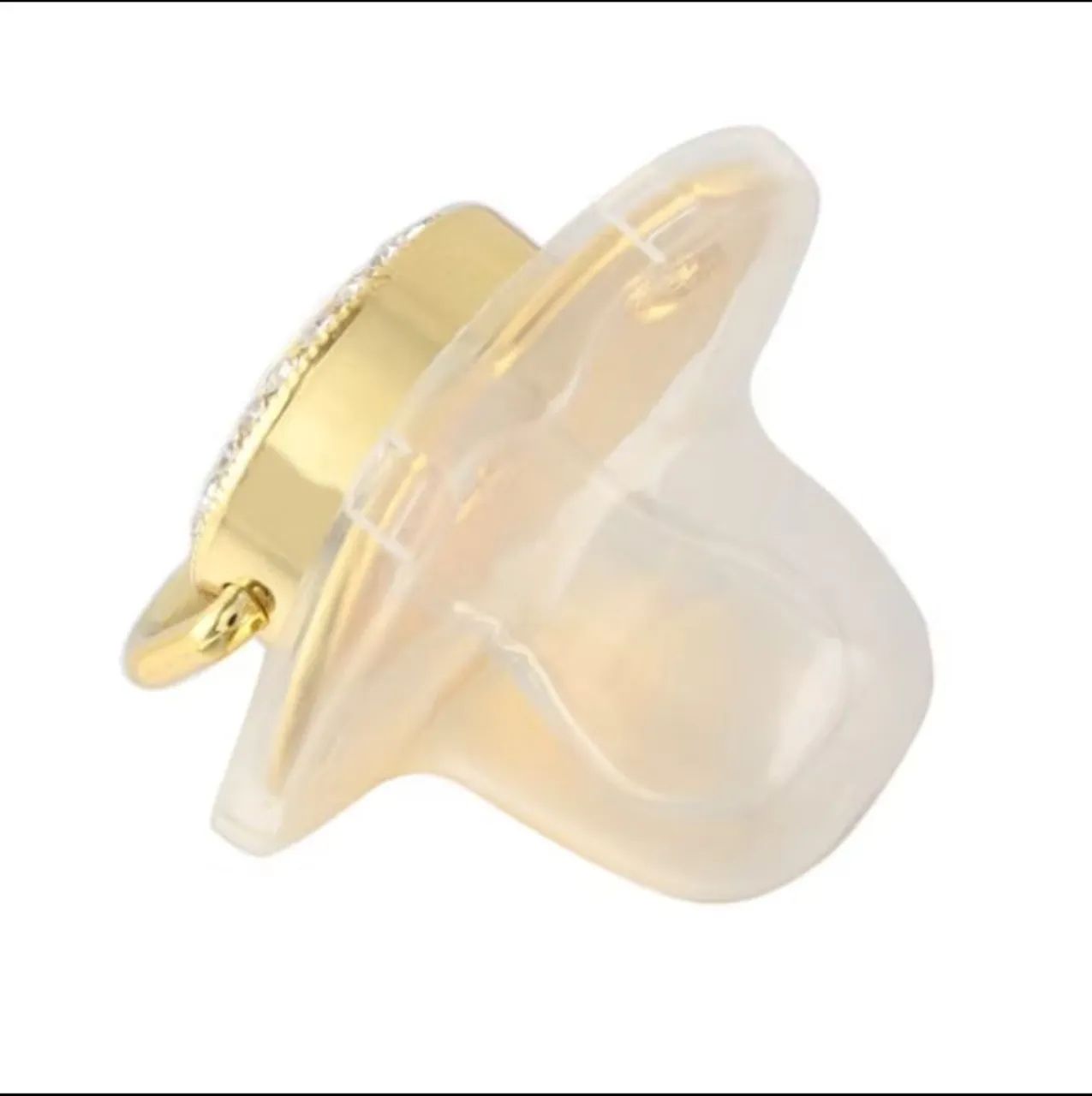 Chupetas de luxo com nome personalizado para bebês - Foto 4