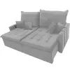  Sofá Cama Chicago 200cm em Linho 3 Lugares Retrátil e Reclinável Kasacomigo - Foto 3