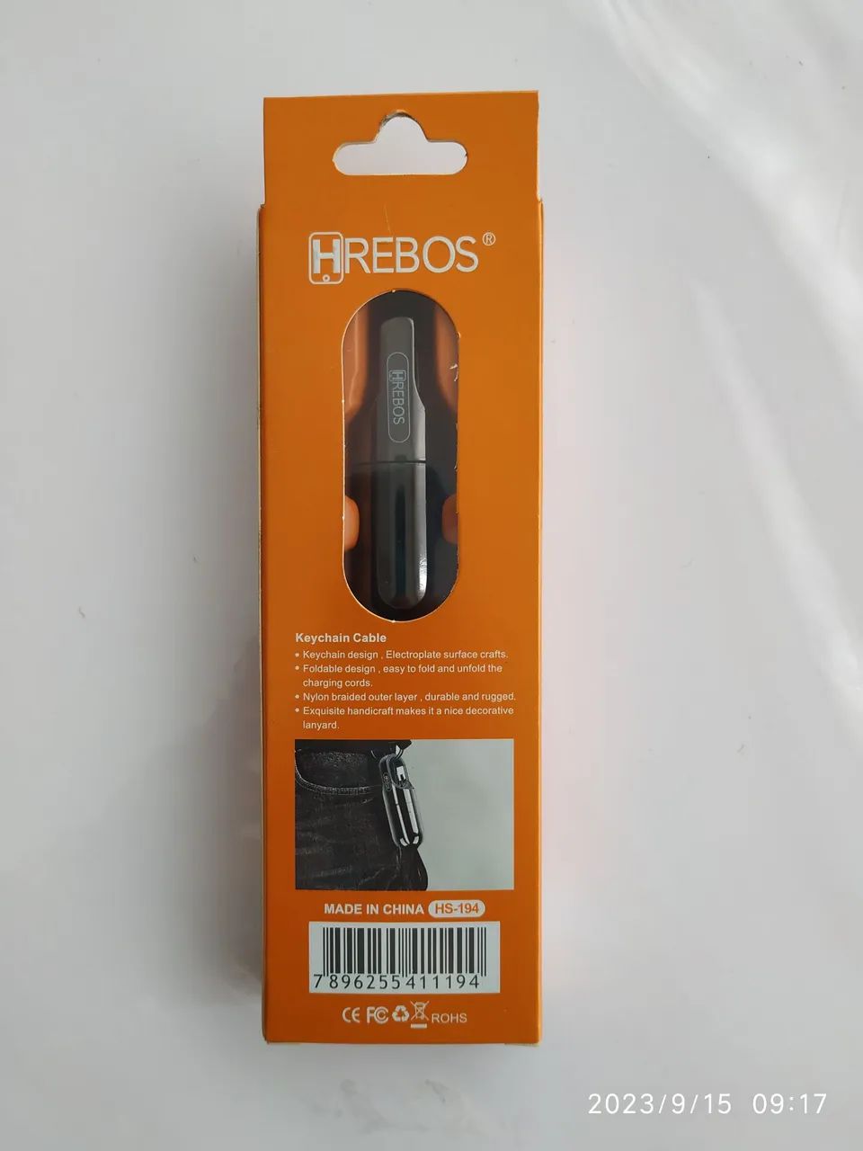 Cabo USB C chaveiro carrega turbo lightning V8 micro USB  - Foto 2