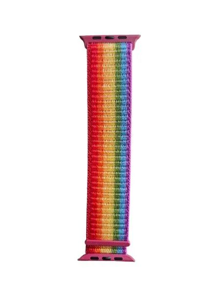 PULSEIRA DE SILICONE  NYLON PARA APPLE WATCH 38 40 41mm W99 W10 - Foto 5