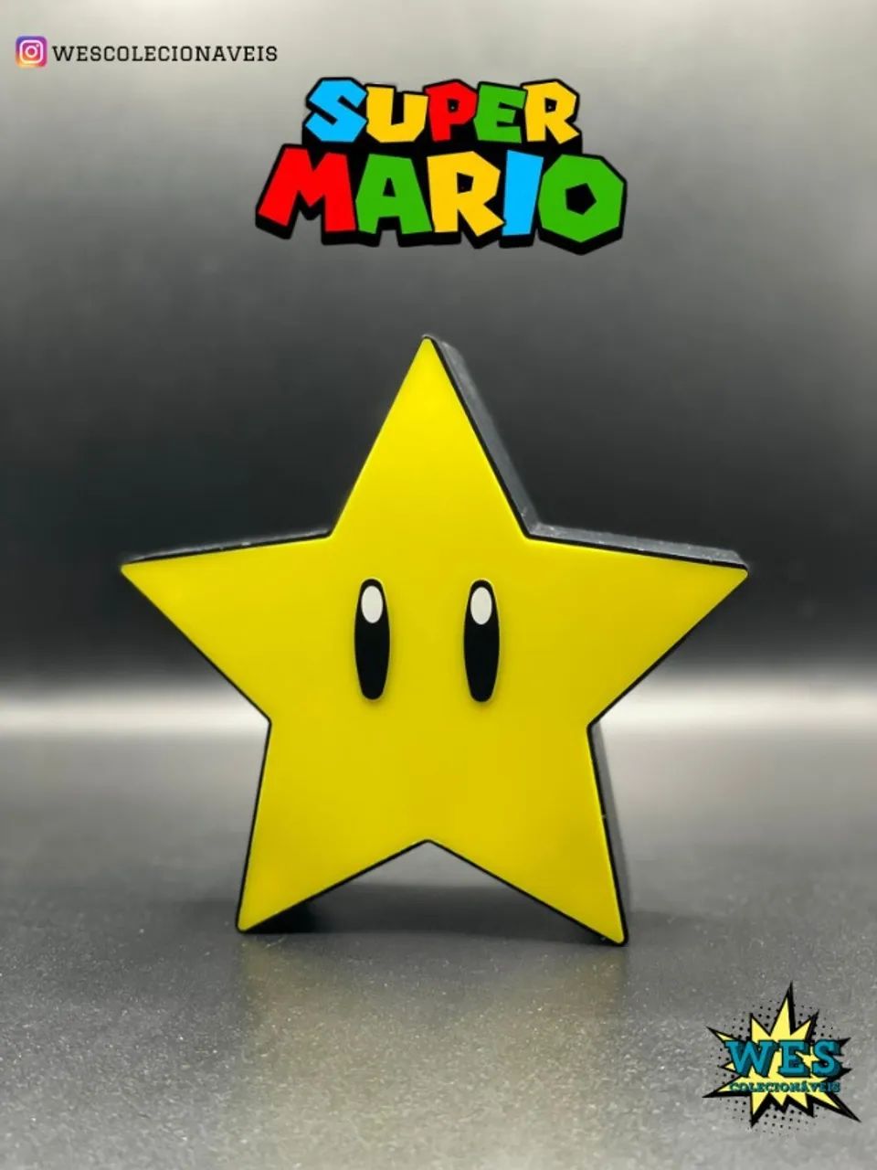 Luminária Super Star (Super Mario Bros)