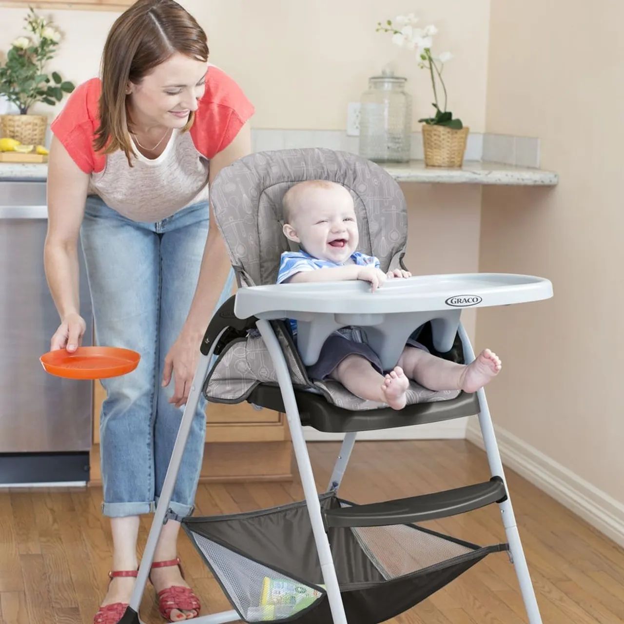 Cadeira de Alimentação GRACO - Dobrável e Reclinável