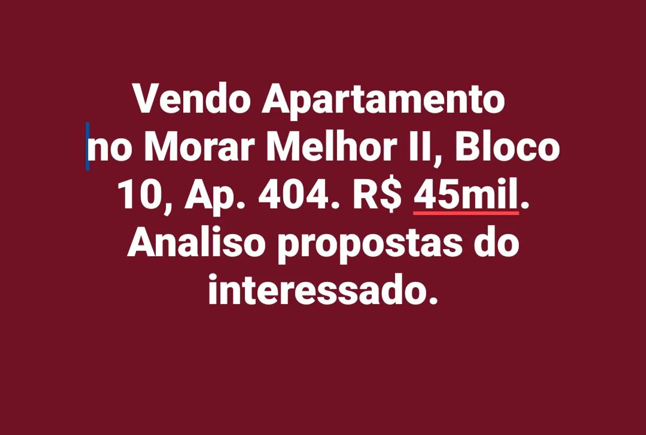 Ap. No Residencial Morar Melhor II