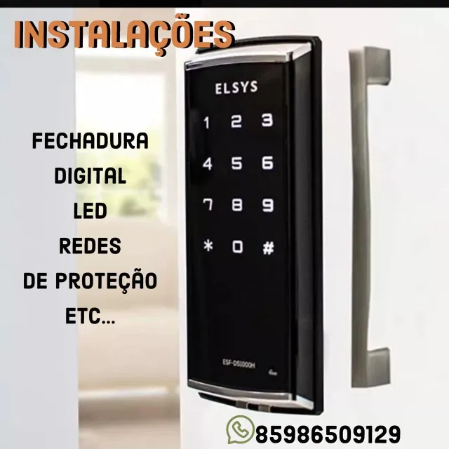 Instalação de fechadura digital
