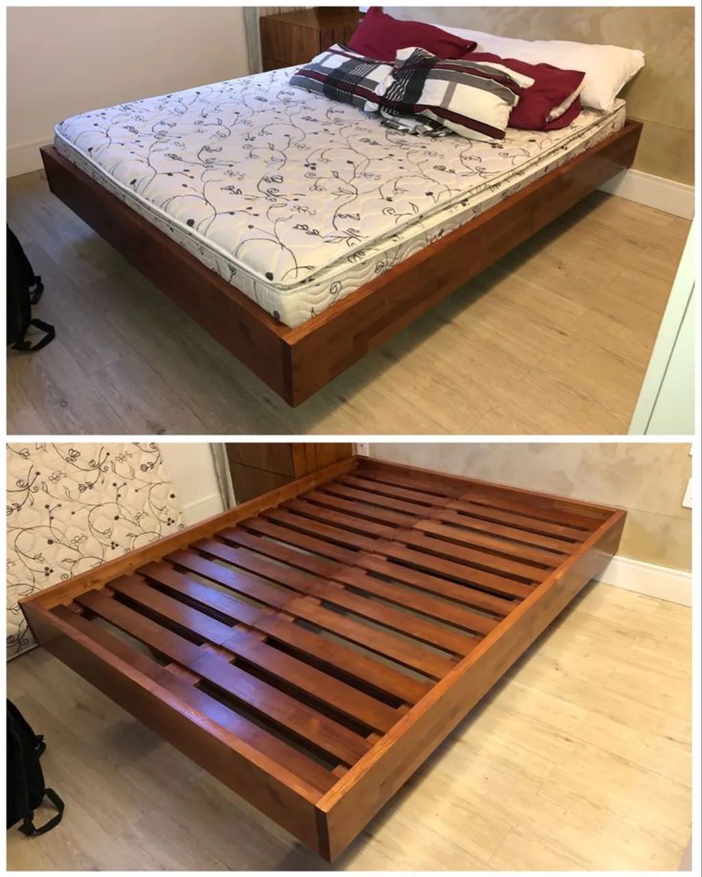 Cama de madeira sob medida 