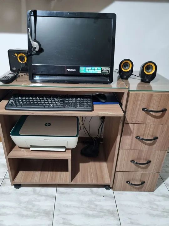 Computador Completo com Mesa, Cadeira e Impressora - Foto 2