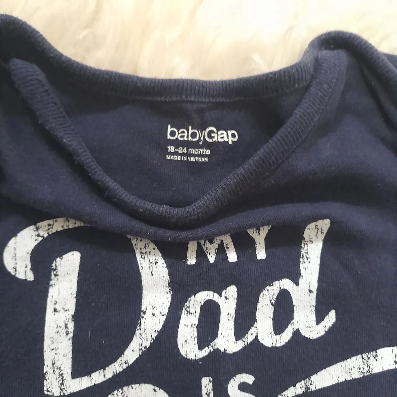 Body Bebê My Dad is Super Rad desapego 18 a 24 meses - Foto 2