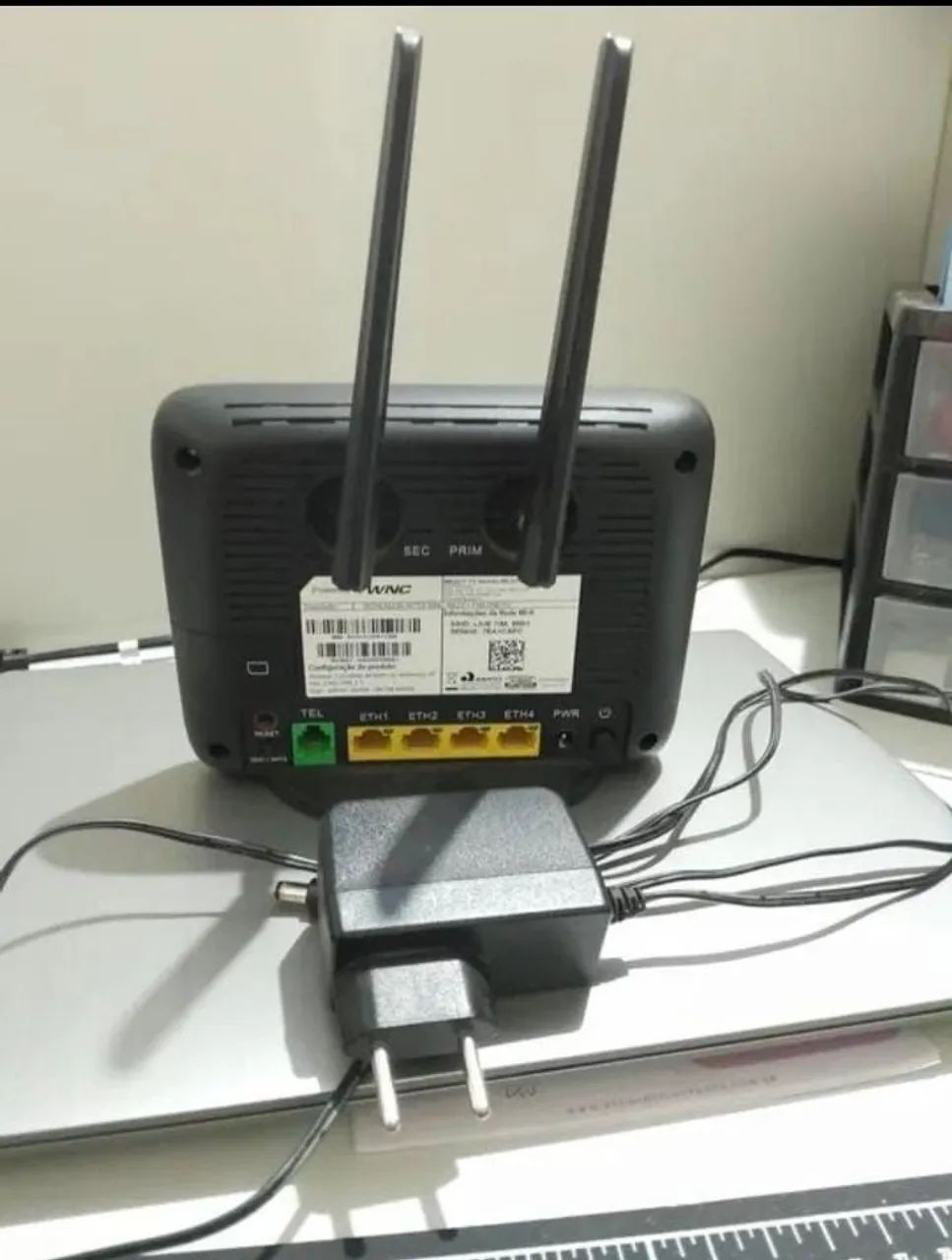 Roteador wi-fi Wttx Wnc Wld71-T5b-preto da Tim promoção 200$  seminovo  - Foto 2