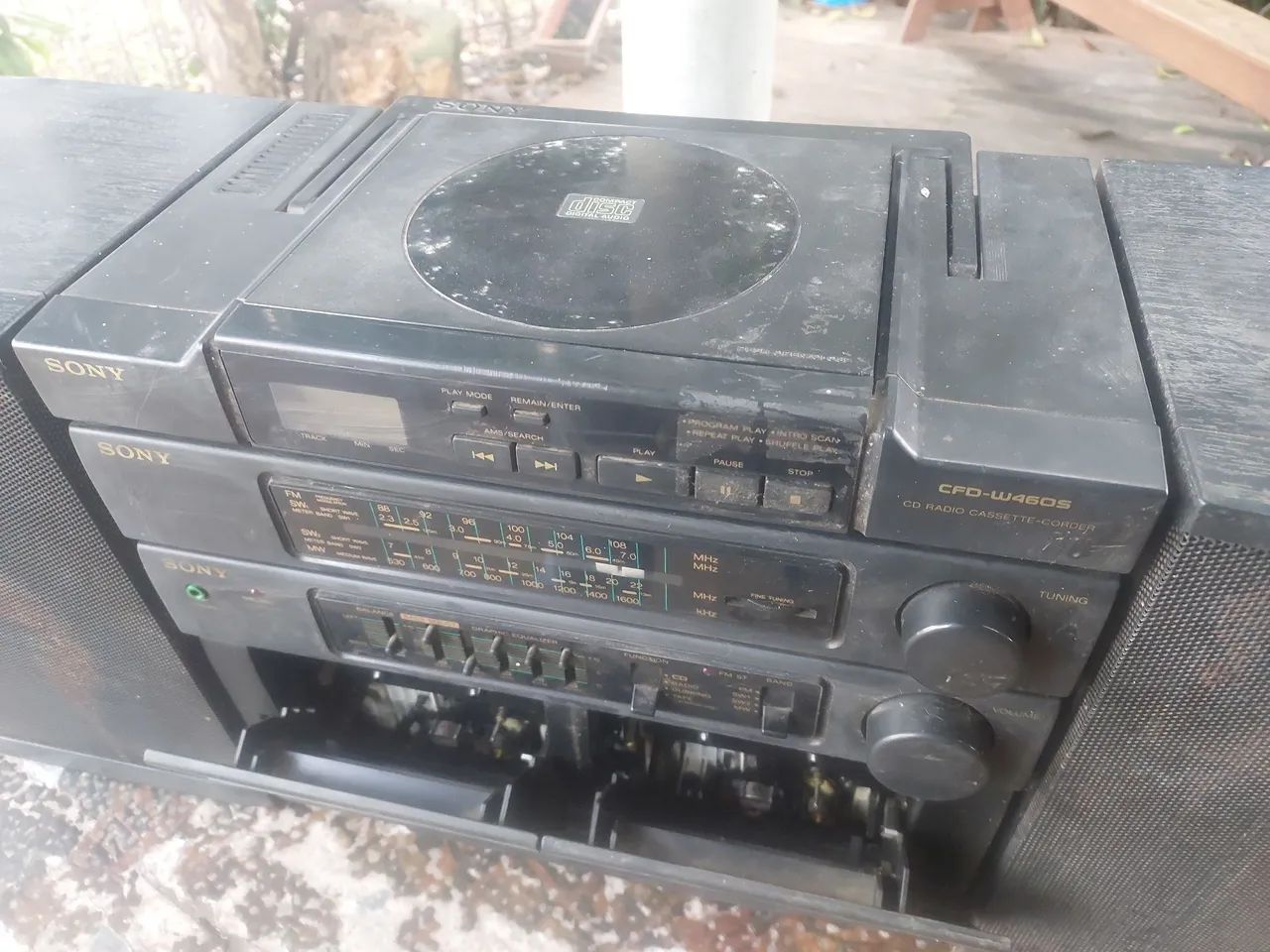 Som Sony com CD, Rádio e Cassete - Foto 3