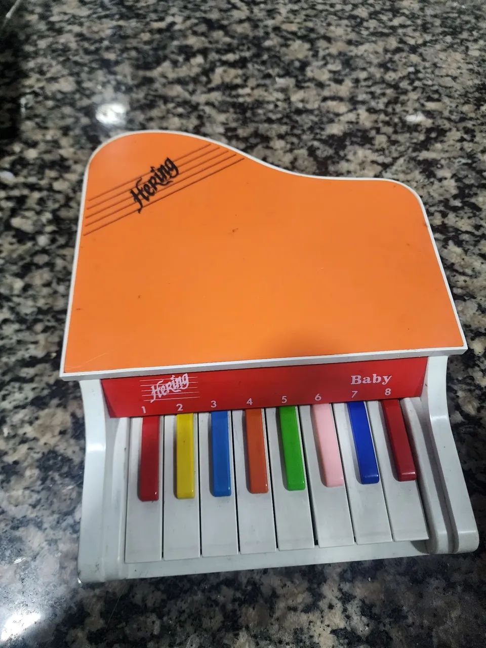 Piano Baby Hering Vintage com Caixa Original - Raro e Funcionando - Foto 2