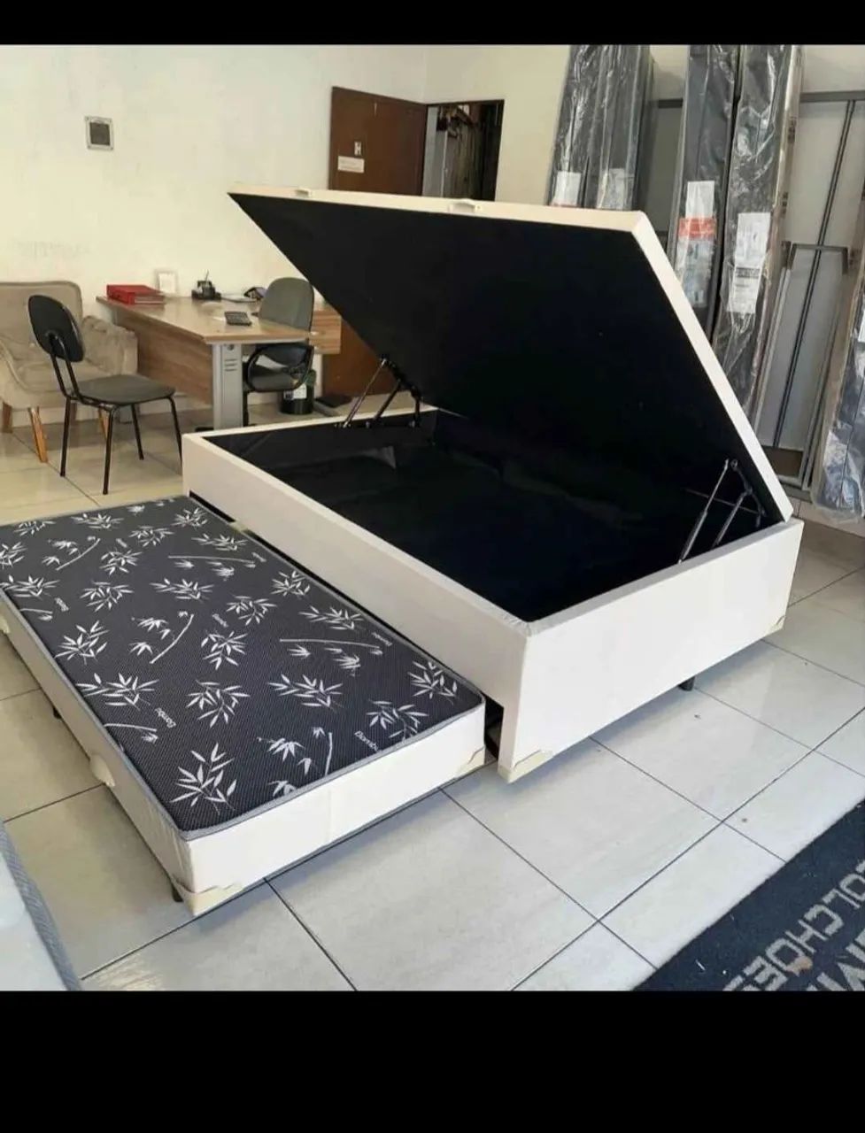 Cama Box casal com Cama Auxiliar solteiro  - Foto 2