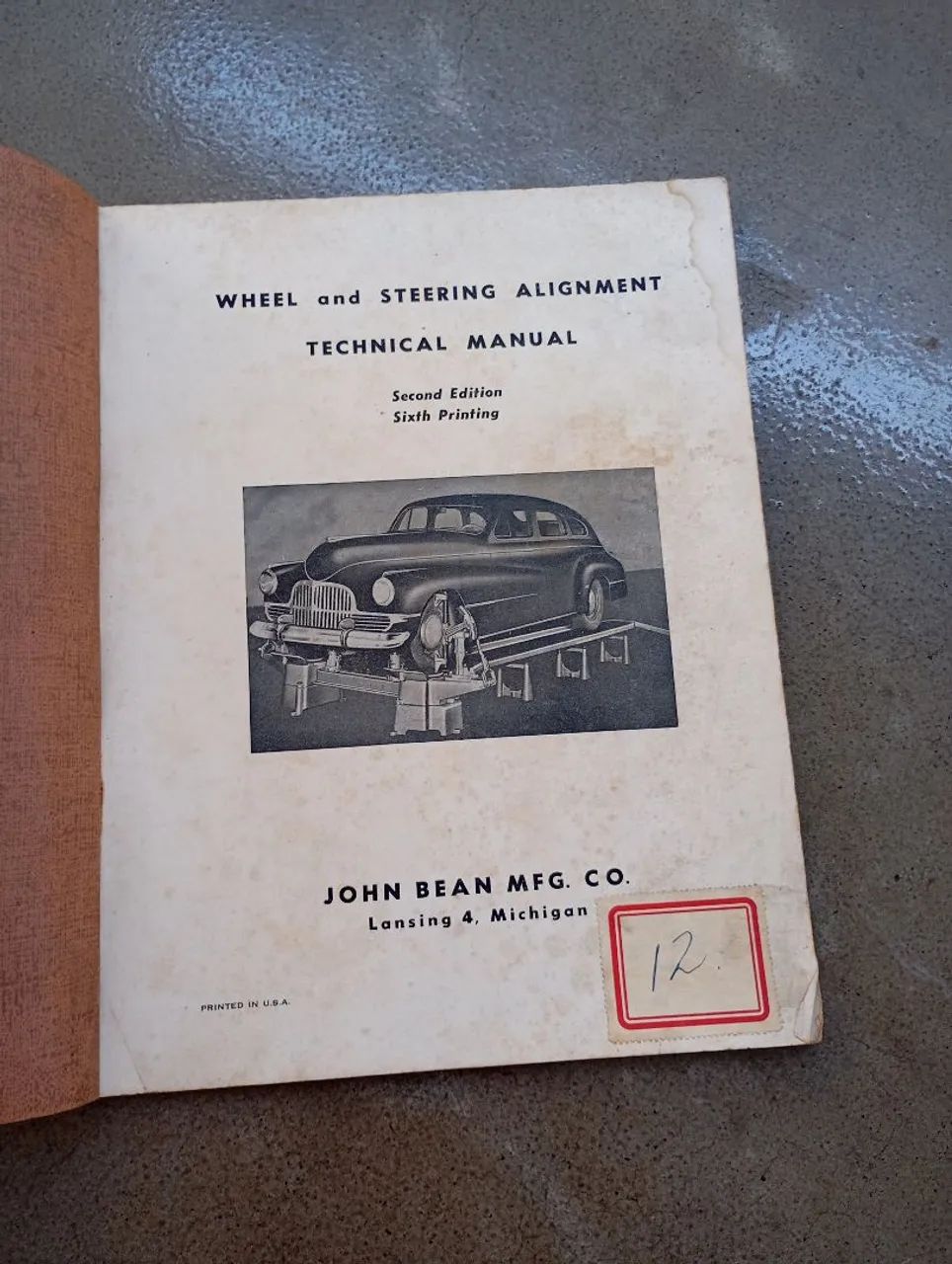 Livro antigo 1949 - John Bean - Manual alinhamento carro antigo  - Foto 2
