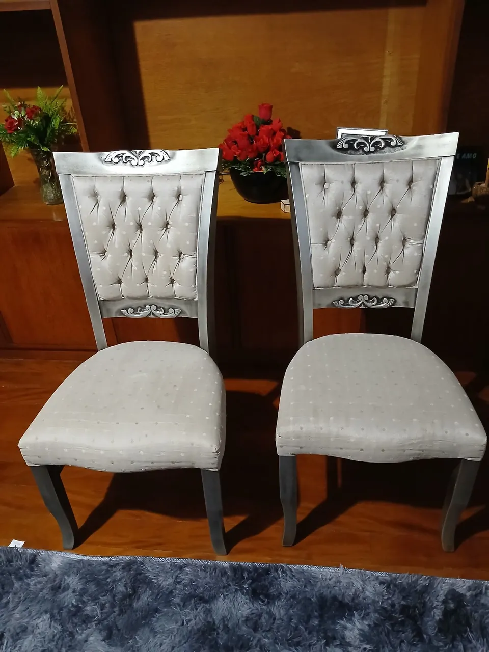 Conjunto de Cadeiras de Jantar Elegantes