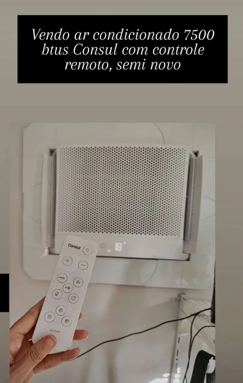 Ar Condicionado Consul 7500 BTUs com Controle Remoto