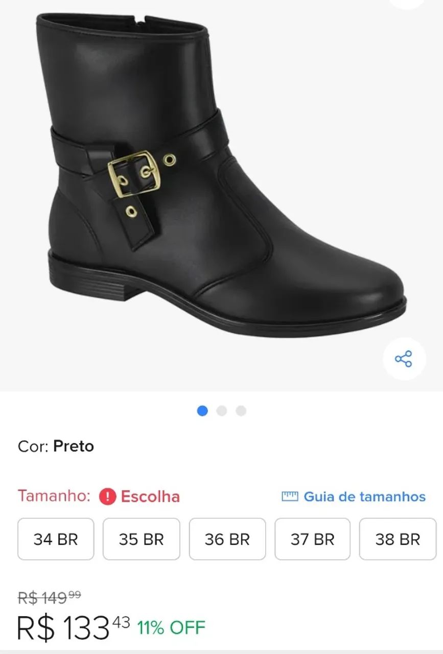 Bota nova 36