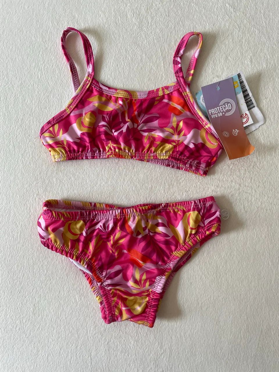 Biquíni Rosa - Novo - 4 anos