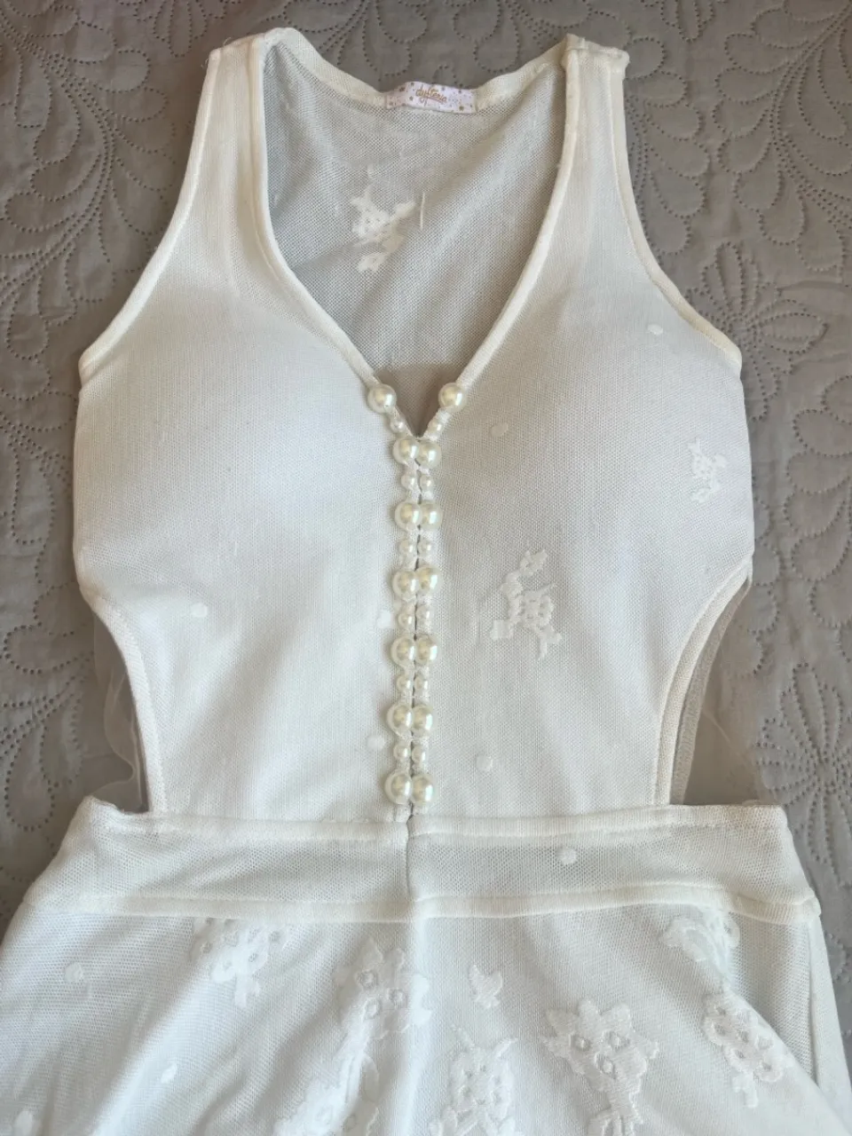 Vestido branco Dyfteria- tamanho P