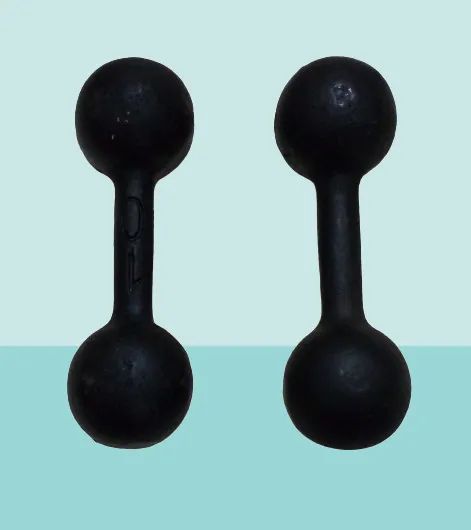 Halteres de Bola 10kg em Ferro Fundido Pintado