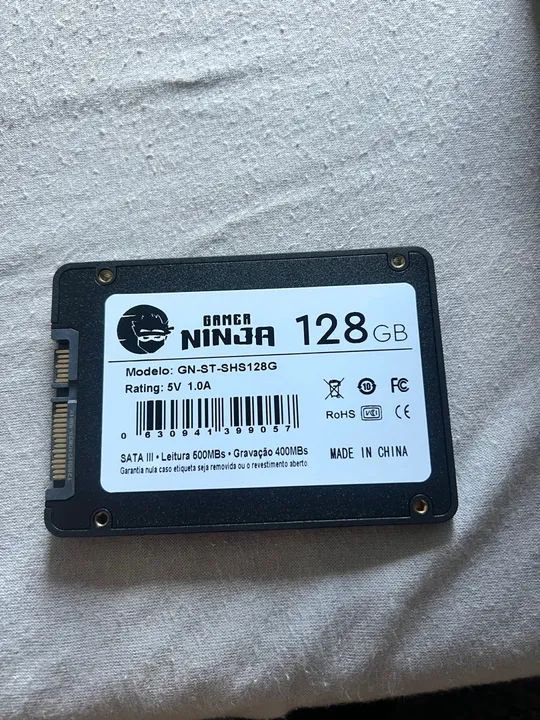 SSD Gamer Ninja 128GB SATA III