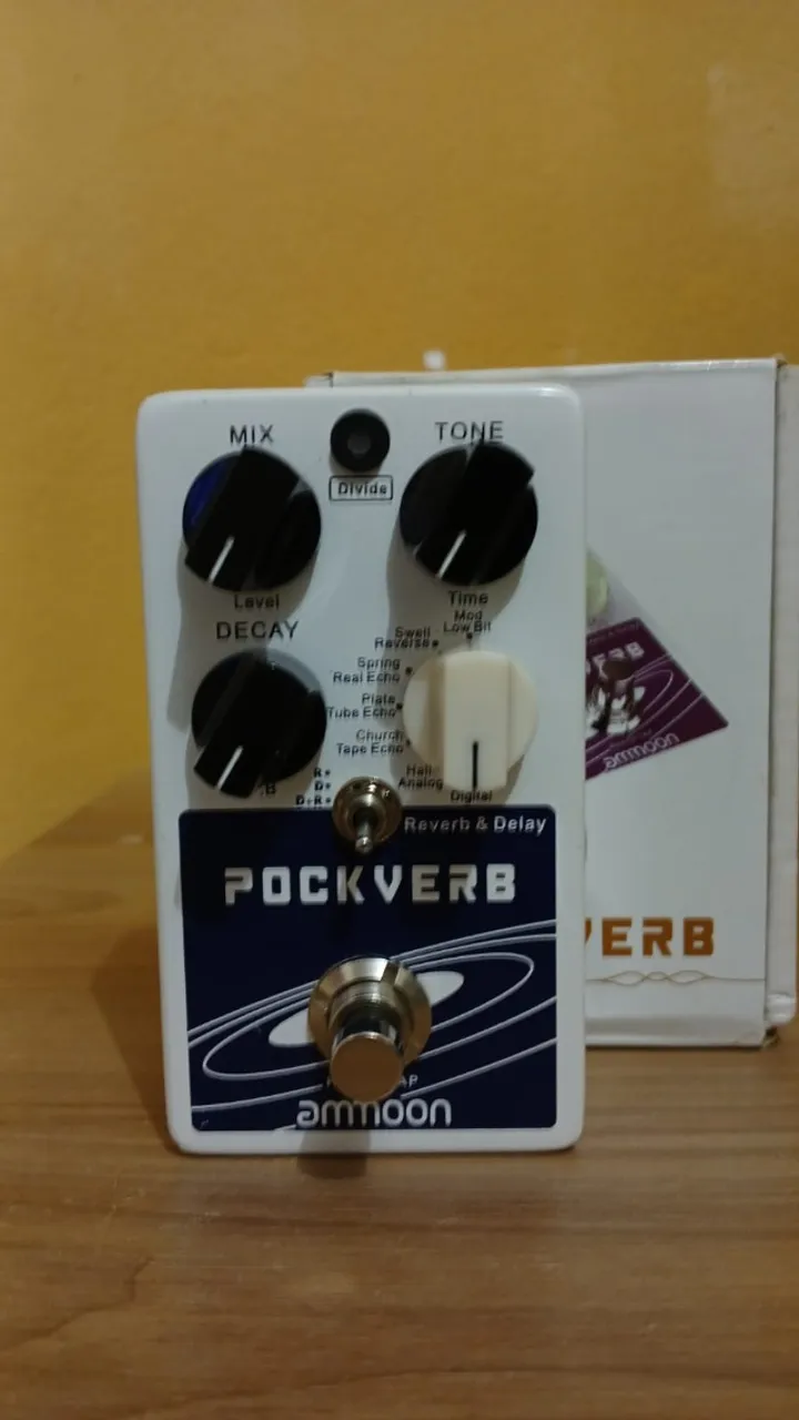 Pedal Delay e Reverb Amoon Pockverb