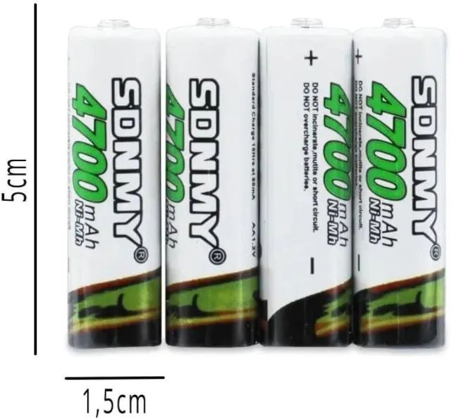 Kit 4 Pilha Recarregável Songpus - 4700mah - Foto 6