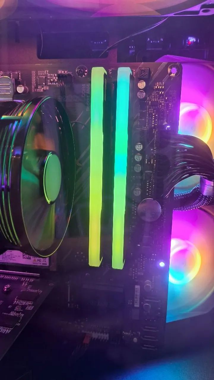 2x16gb (32gb) memória ram ddr4 3600mhz redragon solar lacrada - Foto 3