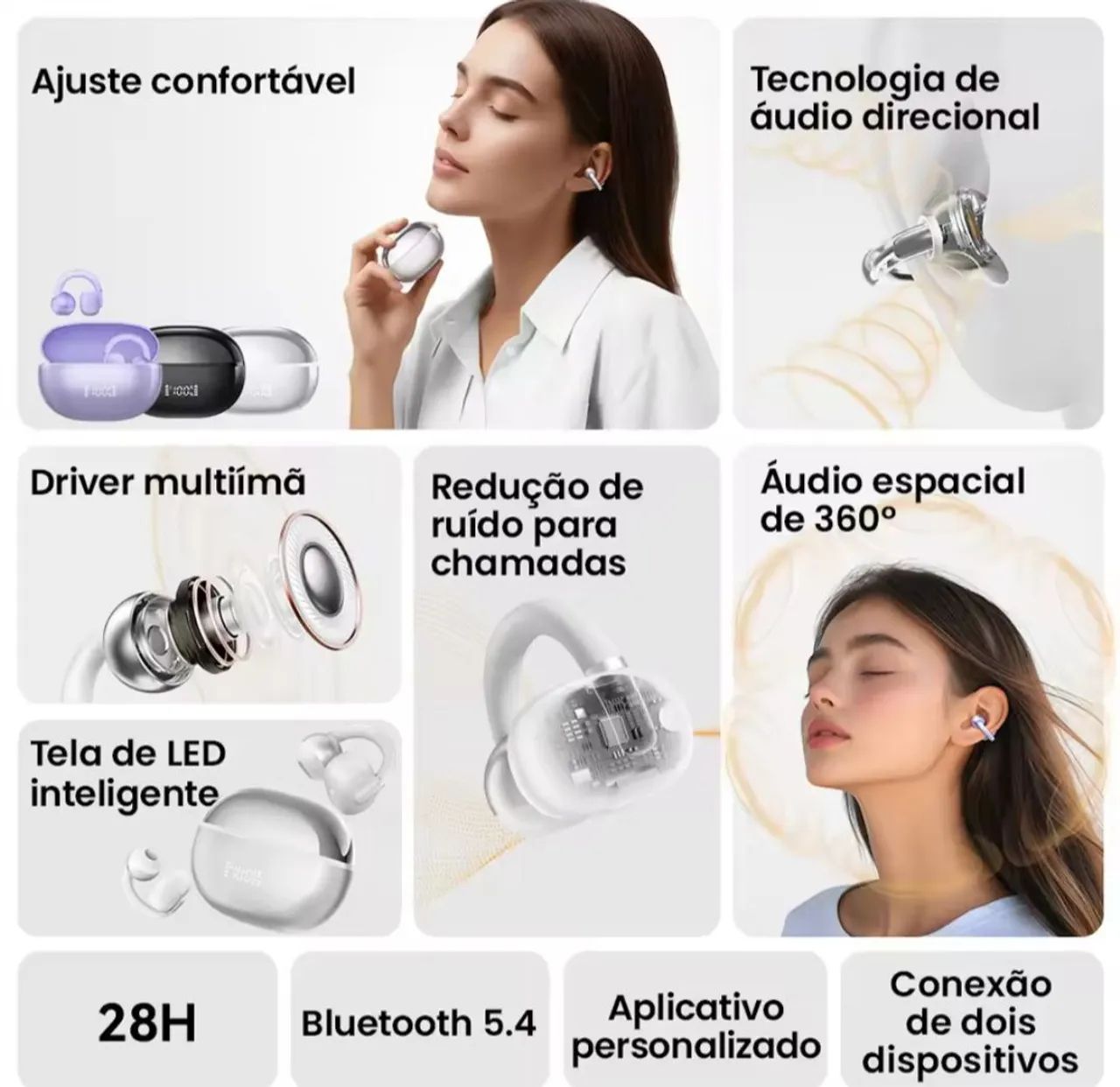 Fones de Ouvido Bluetooth Haylou Airfree  - Foto 2