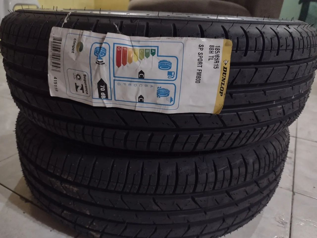2 Pneus Dunlop SP Sport FM800 185/65R15 88H - Foto 2