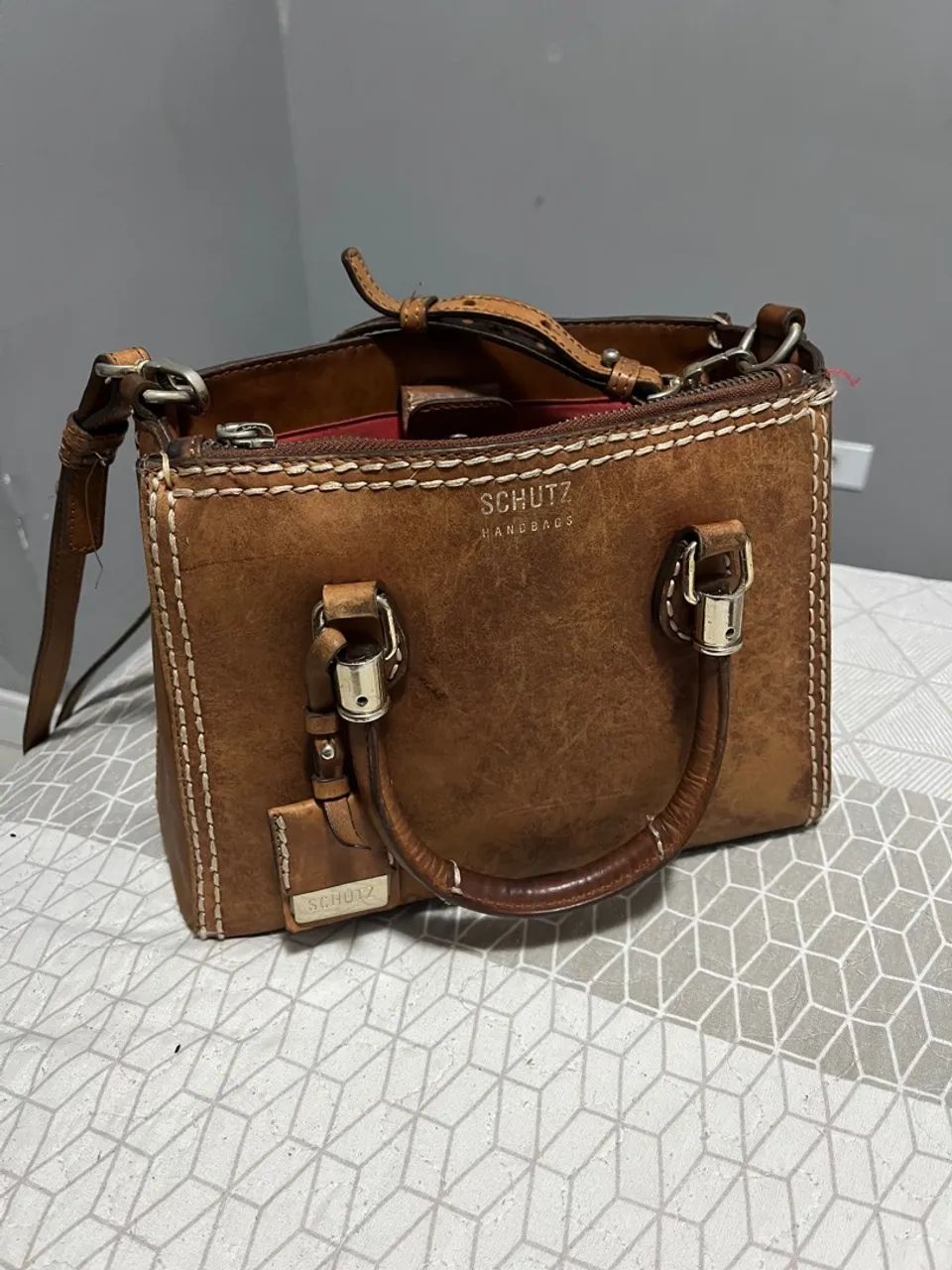 Bolsa Schutz Lorena Marrom - Foto 2