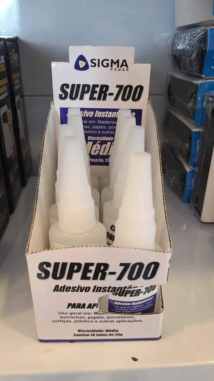 Cola Instantânea Super-700 SIGMA Visco. Média - Loja Mega Tudo