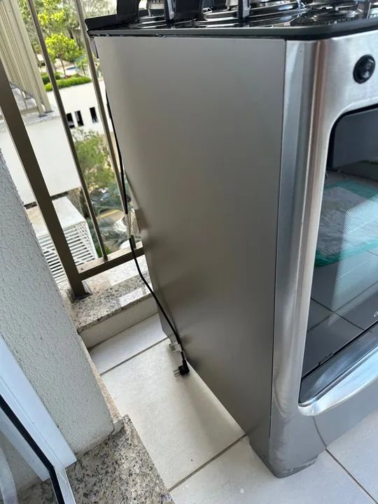  Fogão Consul 4 bocas - CFO4VAR com Mesa em Vidro - Inox - Foto 2