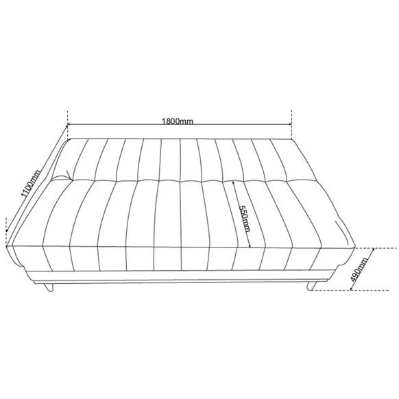 SOFÁ CAMA STAR DECOR ALTAMENTE ELEGANTE E CONFORTÁVEL!! 716TT9 - Foto 4