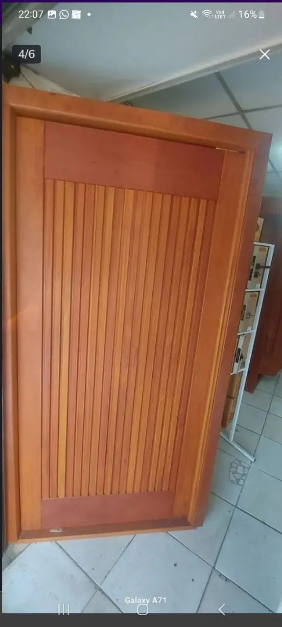 Portas de Madeira - Maciças as melhores do Brasil - fabricamos sua porta. - Foto 6
