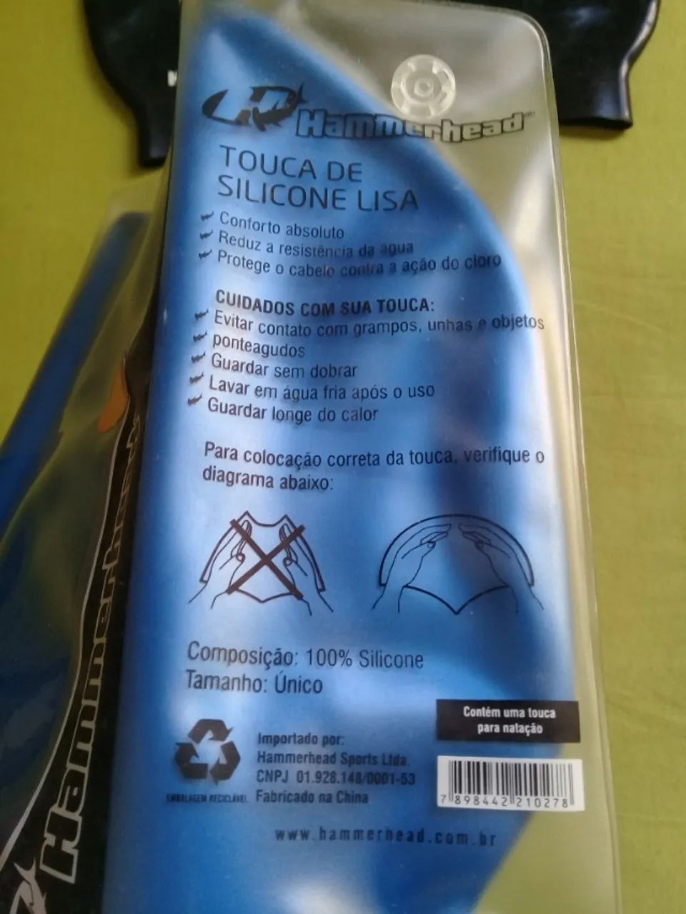 2x toucas de natação Hammerhead - Foto 4