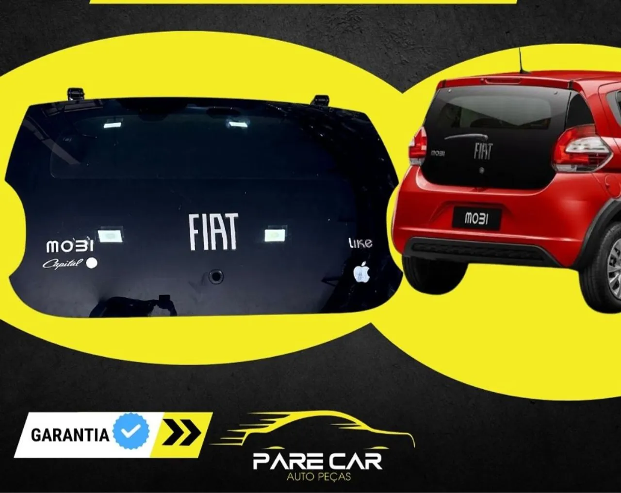 VIDRO TAMPA TASEIRA ( ORIGINAL) FIAT MOBI LIKE 18/20