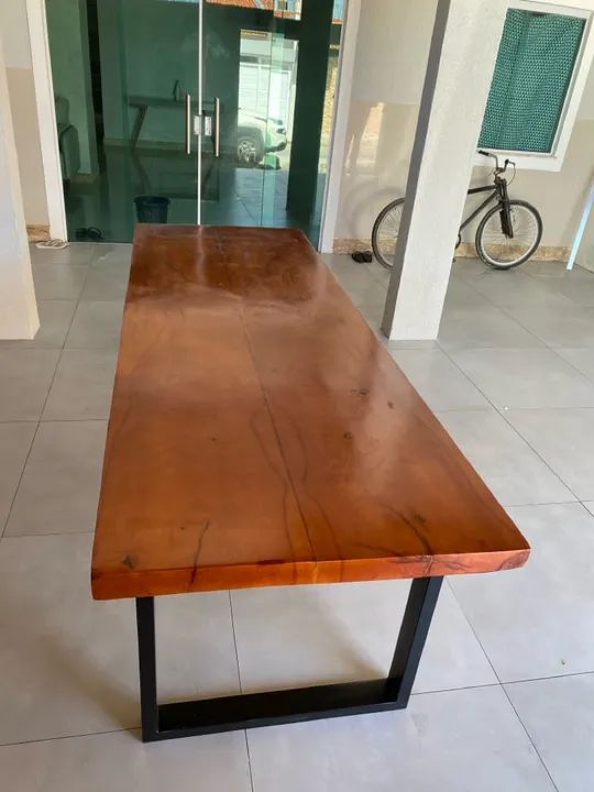 Mesa Rústica com pés em Metalon  - Foto 5