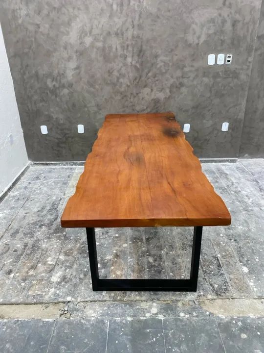 Mesa Rústica com pés em Metalon  - Foto 4
