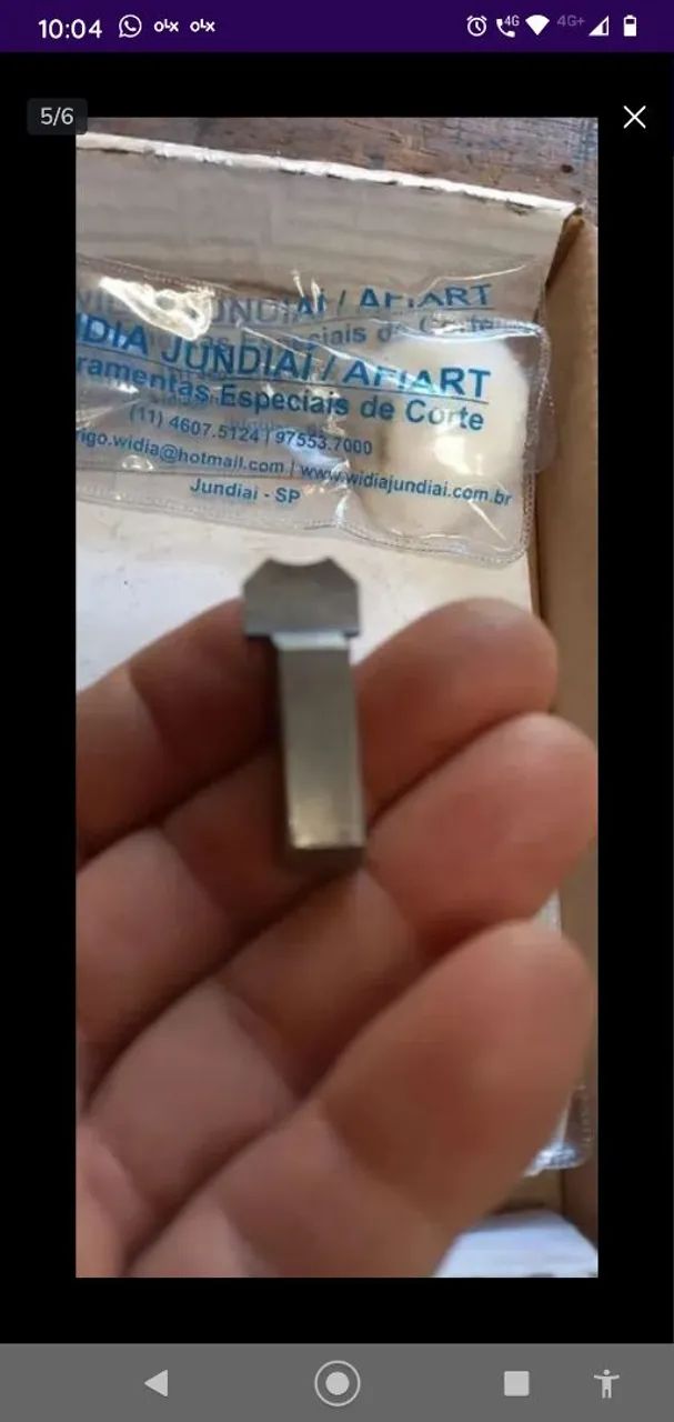 Ferramentas de corte para torno.80 reais cada. - Foto 4