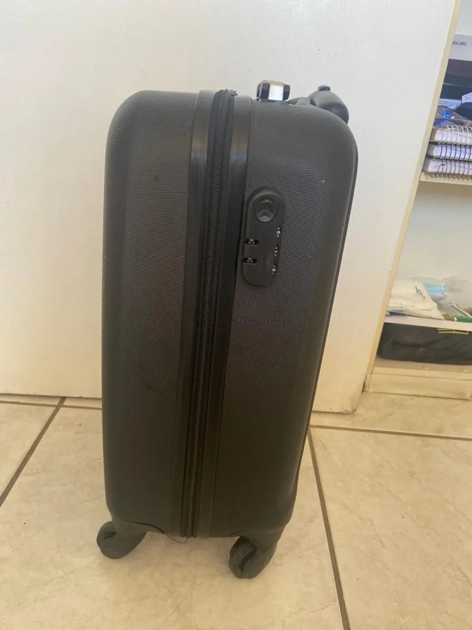 Mala de viagem preta espaçosa - Foto 2