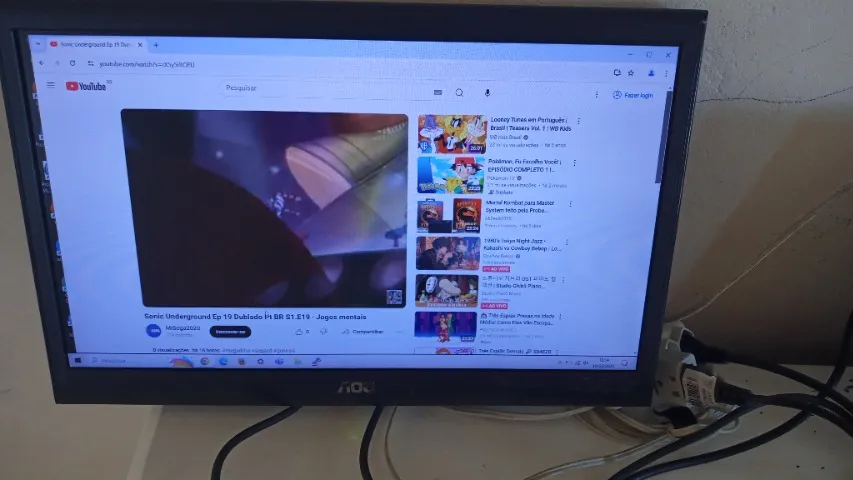 Monitor 18,5 Aoc Led E950sw usado sem o pé