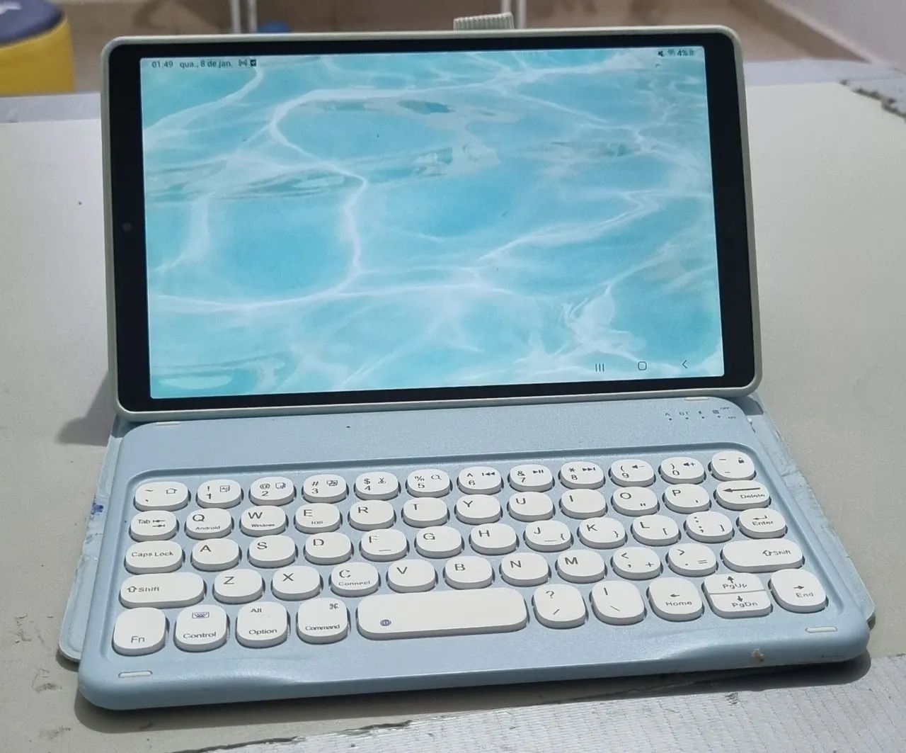 Tablet Samsung A7 Lite 32GB - pouco usado, com teclado e capa!