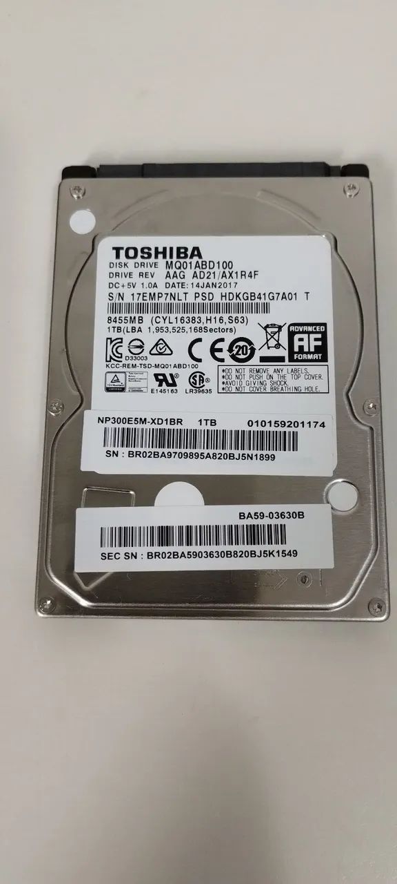 HD Toshiba - 1 TB - 2,5" - para Notebook ou HD Externo - Foto 2