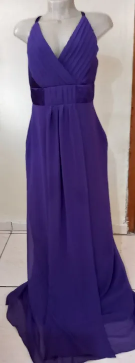 Vestido Longo Festa Roxo