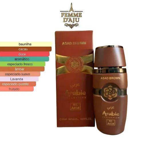Perfume Asad Bourbon 25ml Miniatura Arabic