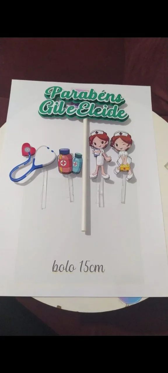 Topos de bolo Personalizados - Foto 2