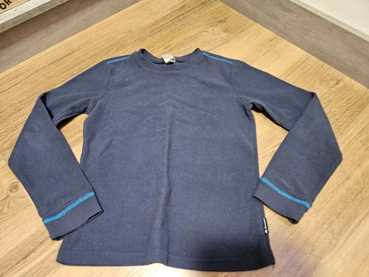 2 blusas de fleece azul escuro infantil - Foto 3