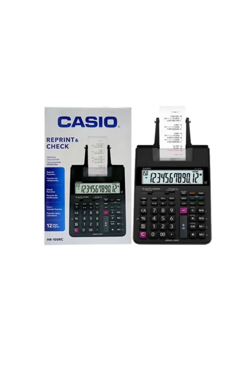 CALCULADORA COM BOBINA CASIO HR-100RC
