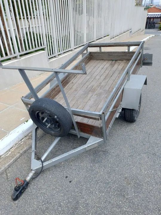 Carretinha reboque para transporte de carga - Foto 3